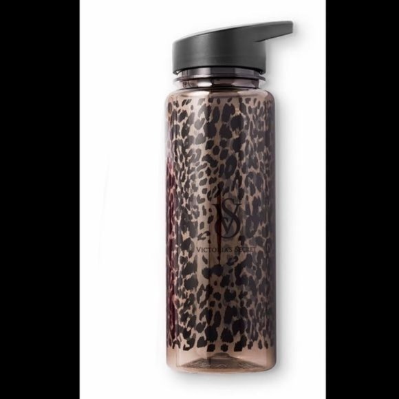 Victoria’s Secret water bottle leopard animal print NEW IN BOX - Picture 1 of 6